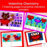 Valentine Chemistry Coloring pages
