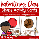 Valentine Chocolate 2D Shape Task Cards