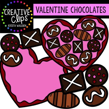 Preview of Valentine Clipart: Chocolates {Creative Clips Clipart}