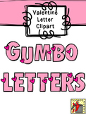 Valentine Clipart - Heart Letters
