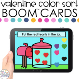 Valentine Color Sort Boom™ Cards - Distance Learning for S