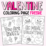 Valentine Coloring Page Freebie