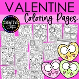 Valentine Coloring Pages (+writing papers) {Valentine Coloring Book}