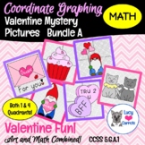 Valentine Coordinate Graphing Mystery Pictures Bundle A