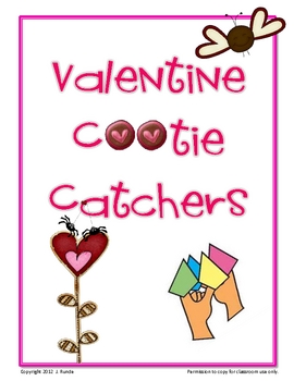 Kangaroo Cootie Catcher Valentine's Cards (28-Count)