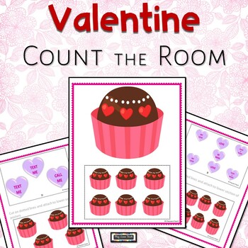 Preview of Valentine Count the Room