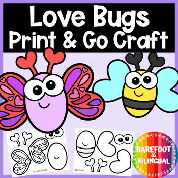 Preview of Valentine Craft - Love Bugs Crafts