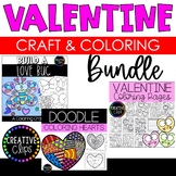 Valentine Craft and Coloring Bundle {Valentine Coloring Pages}