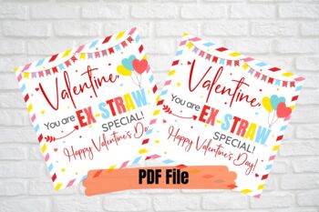 Valentines Day Gifts for Kids - Valentines Day Cards for kids - Set of 32  Crazy Straws Bulk - Valentine Exchange Cards for Girls Boys Toddlers School  Class Classroom Party Favors 