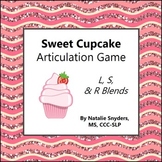 Sweet Cupcake Game - R, S, & L Blends - Reading & Articulation