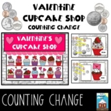 Valentine Cupcake Shop Counting Coins Digital Money Math Activity