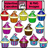 Valentine Cupcakes Clipart