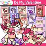 Valentine Cupid Clipart: Postage Stamps Clip Art Transpare