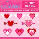 Valentine Cupid's Hearts Clip Art (Digital Use Ok!)