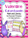 Valentine Math and Literacy for PreK & K