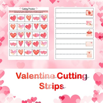 Preview of Valentine Cutting Strips
