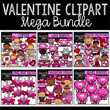 Preview of Valentine's Day Clipart Mega Bundle {Creative Clips Clipart}