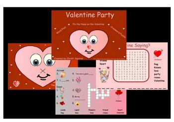 Preview of Valentine Day Party Activities For SMARTBoard