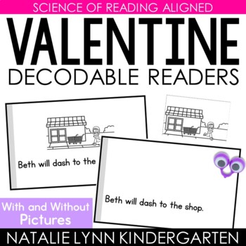 Preview of Valentine Decodable Readers Science of Reading Seasonal + Thematic
