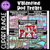 Valentine Dog Treats Clipart BUNDLE