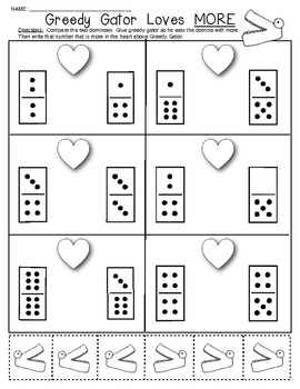 Valentine Domino Math Worksheets! Composing and Decomposing Numbers