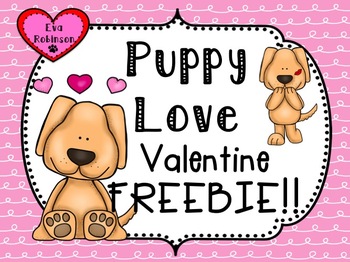 Preview of Valentine FREEBIE!  Puppy Love