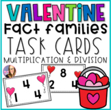 Valentine Fact Family Task Cards Multiplication and Divisi