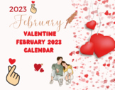 Valentine February 2023 Calendar