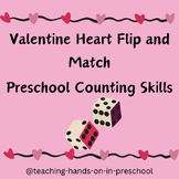 Valentine February Math Flip & Match Counting Preschool