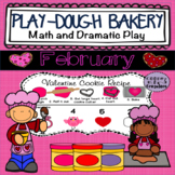 Valentine/February Play-dough Bakery:  Math and Dramatic Play
