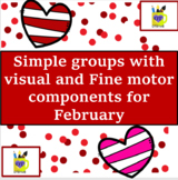 Valentine Fine Motor and Visual Motor Groups for February