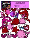 Fishie Love Valentine Clipart {Creative Clips Clipart}