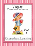 Valentine Flashcards - Vintage Design - Set 2