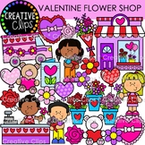 Valentine Flower Shop Clipart {Valentine's Day Clipart}