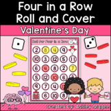 Valentine Four in a Row Addition Games Roll and Add