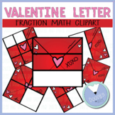 Valentine Fraction Clipart- Valentine Letter Clipart