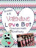 Valentine Fraction Math Craftivity--UPPER Grades