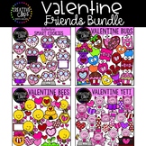 Valentine Friends Clipart Bundle {Creative Clips Clipart}