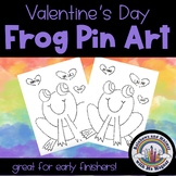 Valentine Frog Pin Art