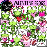 Valentine Frogs {Valentine Clipart}