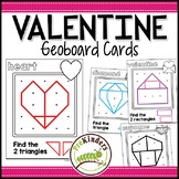 Valentine Geoboards: Shape Activity for Pre-K Math