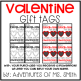 Valentine Gift Tags - Sunglass Themed