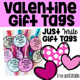 Valentine Gift Tags {I think you are Just WRITE!}