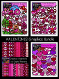 Valentine Clipart Graphics Bundle {Creative Clips Clipart}