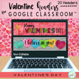 Valentine's Day Google Classroom™ Banner