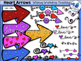 Valentine Heart Arrows Clip Art - Whimsy Workshop Teaching