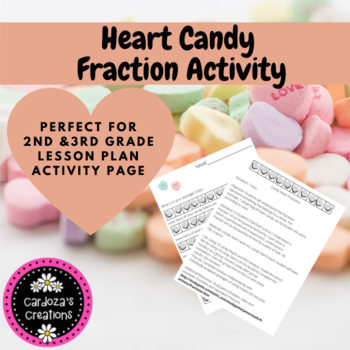 Preview of Valentine Heart Candy Fraction Activity