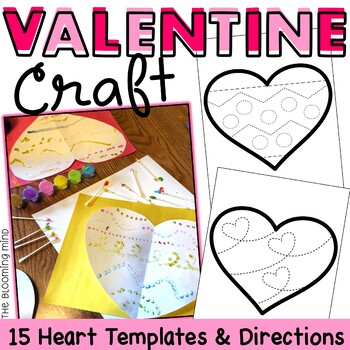 Valentine Heart Craft by The Blooming Mind | Teachers Pay Teachers