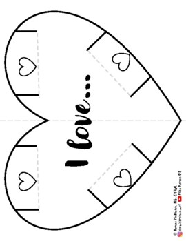 Valentine Heart: Fold, Cut & Write Activity by Miss Renee OT | TpT