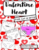 Valentine Heart: Fold, Cut & Write Activity